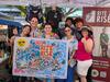 Local artist 'Cordial Draws' attending the launch of our first Youth-Led Market Stall at Parap to do some live drawing!